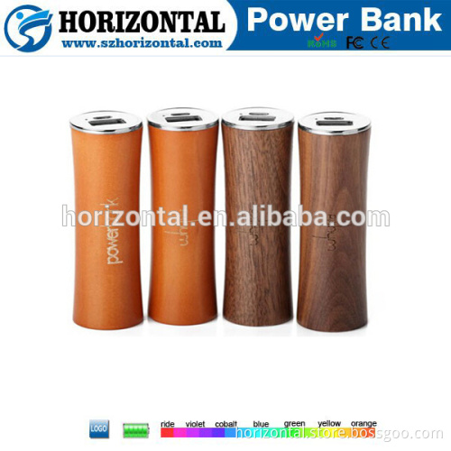 Lowest price wholesale power bank,wood materials 2600mah power bank
